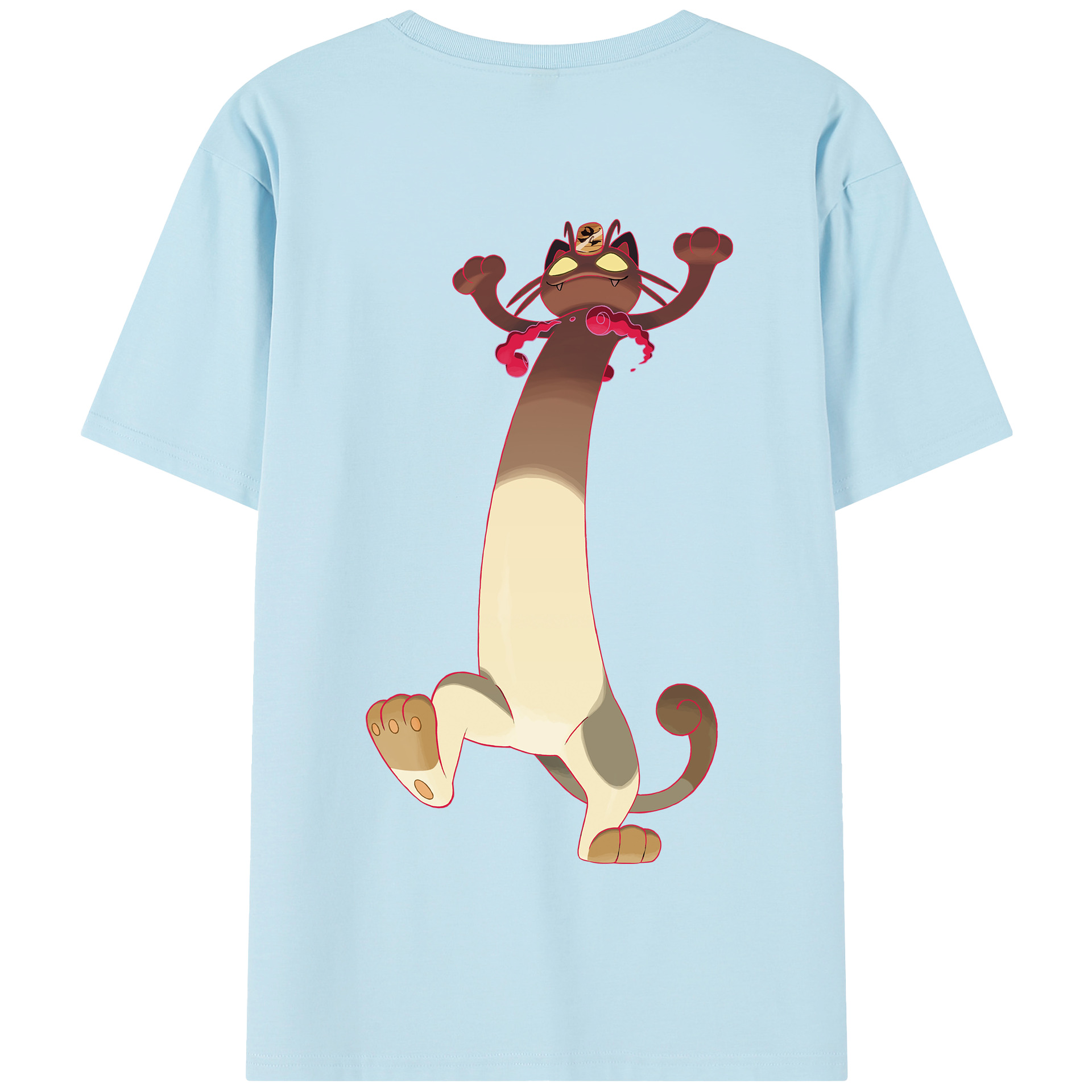 （画像用） ポケットモンスター Pokémon 綿100％半袖Tシャツ（背面プリント）